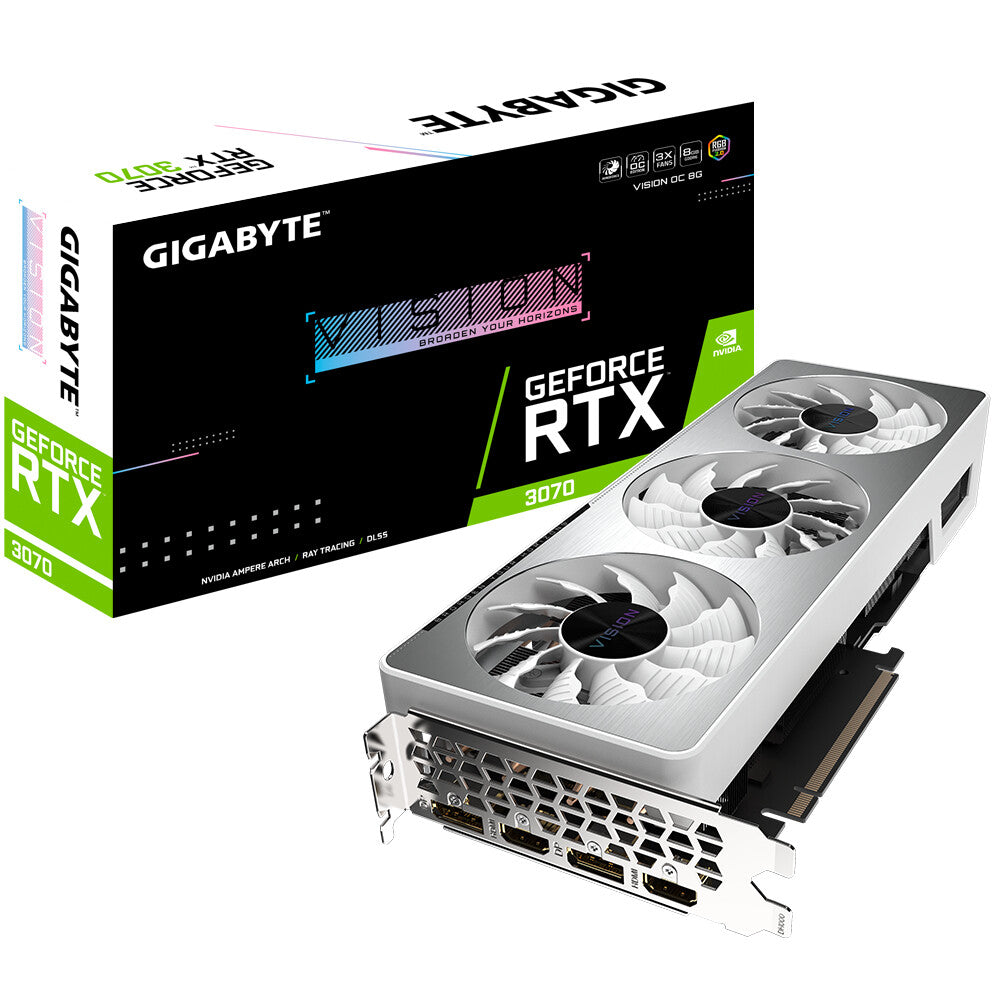 GIGABYTE VISION OC 8G (rev. 2.0) - NVIDIA 8 GB GDDR6 GeForce RTX 3070 graphics card