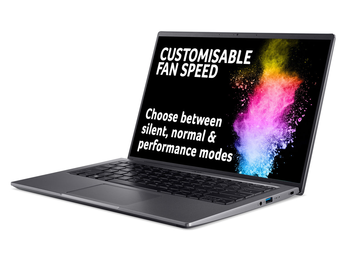 Acer Swift X SFX14-51G Laptop - 35.6 cm (14") - Intel® Core™ i5-1240P - 8 GB LPDDR5-SDRAM - 512 GB SSD - NVIDIA GeForce RTX 3050 - Wi-Fi 6E - Windows 11 - Grey