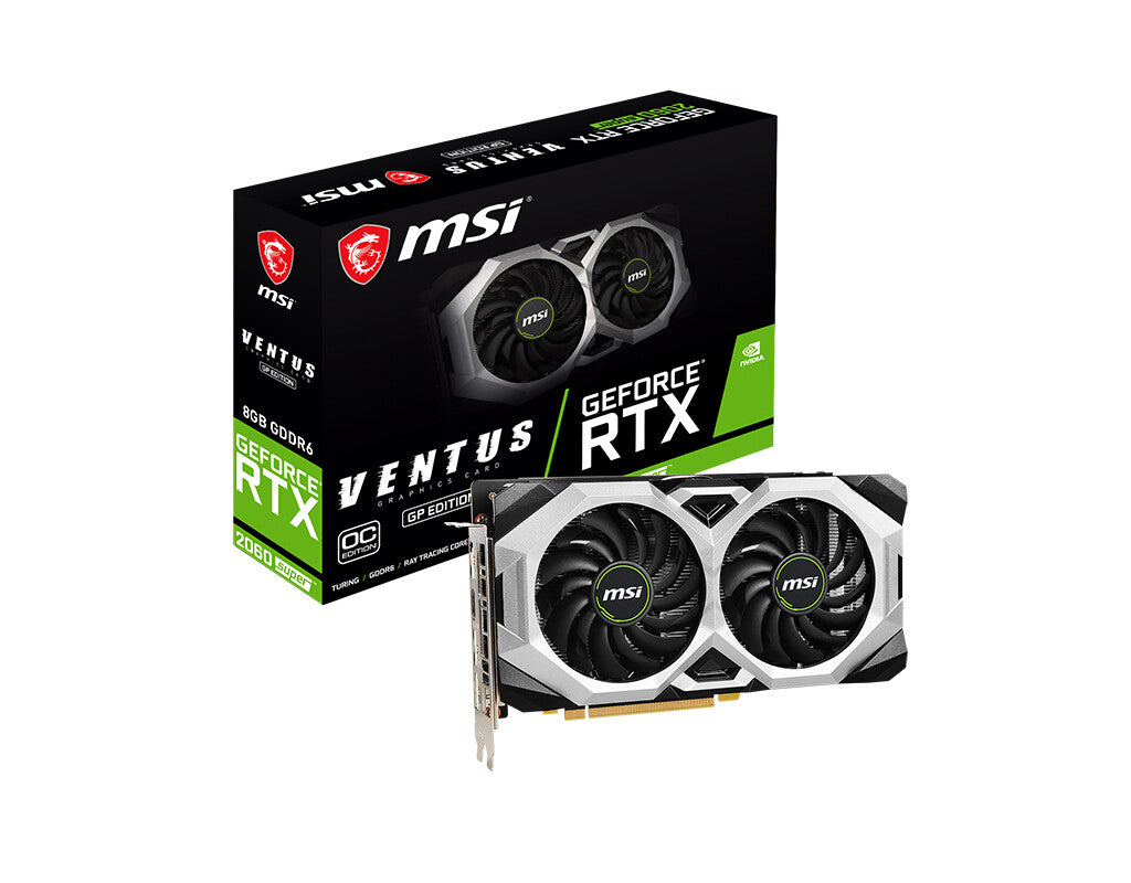 MSI VENTUS GP OC - NVIDIA 8 GB GDDR6 GeForce RTX 2060 SUPER graphics card