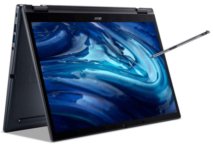 Acer TravelMate P4 Hybrid (2-in-1) - 35.6 cm (14") - Touchscreen - Intel® Core™ i5-1240P - 8 GB DDR4-SDRAM - 256 GB SSD - Wi-Fi 6E - Windows 11 Pro - Black