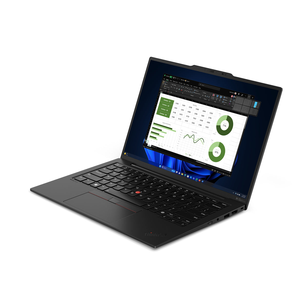 Lenovo ThinkPad X1 Carbon Laptop - 35.6 cm (14&quot;) - Touchscreen - Intel Core Ultra 7 155U - 32 GB LPDDR5x-SDRAM - 1 TB SSD - Wi-Fi 6E - Windows 11 Pro - Black