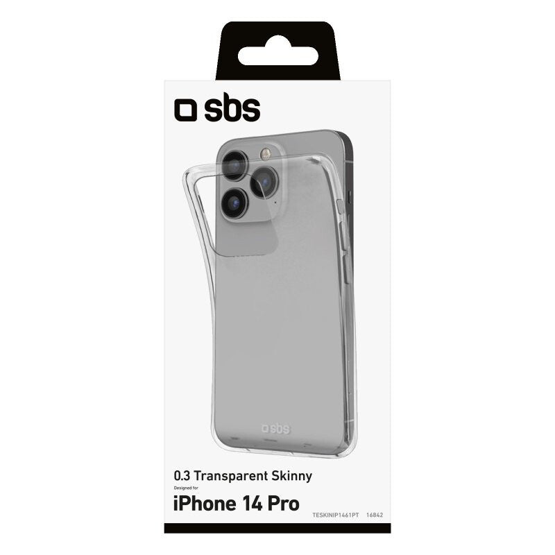 SBS Skinny mobile phone case for iPhone 14 Pro in Transparent