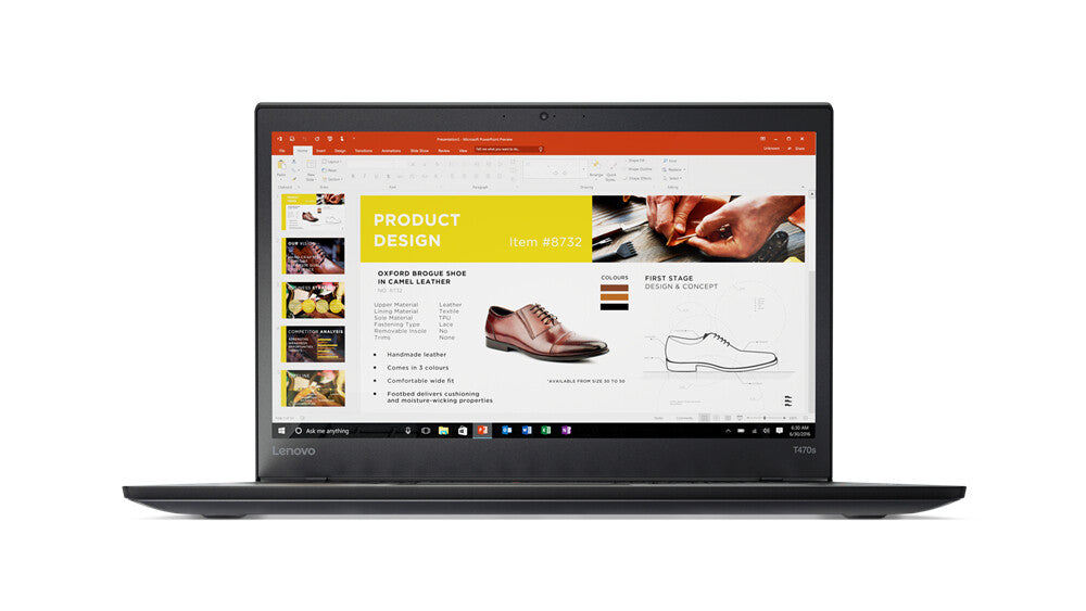 Lenovo ThinkPad T470s Laptop - 35.6 cm (14") - Intel® Core™ i5-6300U - 12 GB DDR4-SDRAM - 256 GB SSD - Wi-Fi 5 - Windows 10 Pro - Black - Refurbished