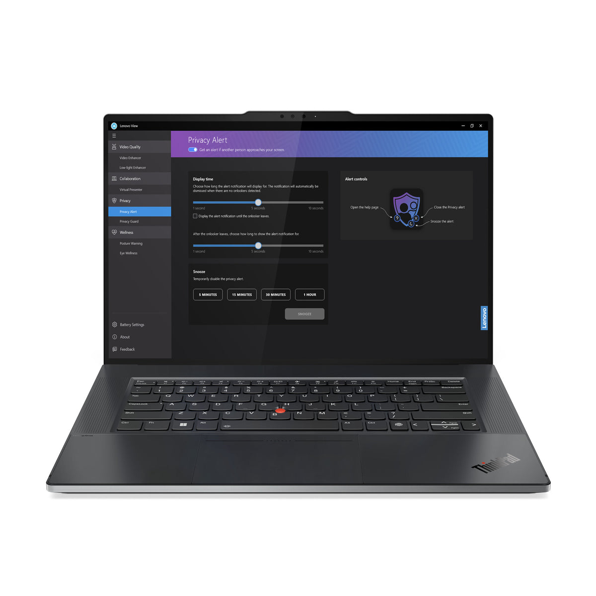 Lenovo ThinkPad Z16 (Gen 2) Laptop - 40.6 cm (16") - Touchscreen - AMD Ryzen™ 7 7840HS - 32 GB LPDDR5x-SDRAM - 1 TB SSD - AMD Radeon RX 6550M - Wi-Fi 6E - Windows 11 Pro - Grey