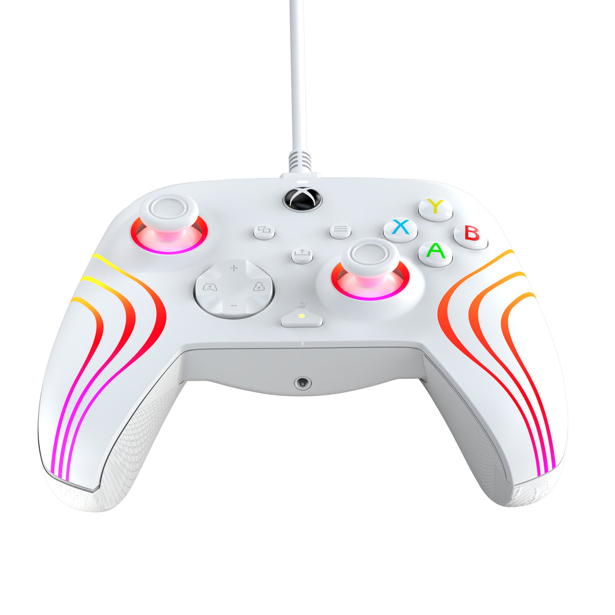 PDP Afterglow Wave - Wired Controller for PC / Xbox Series X|S in White