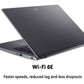 Acer Swift X SFX14-51G Laptop - 35.6 cm (14") - Intel® Core™ i5-1240P - 8 GB LPDDR5-SDRAM - 512 GB SSD - NVIDIA GeForce RTX 3050 - Wi-Fi 6E - Windows 11 - Grey