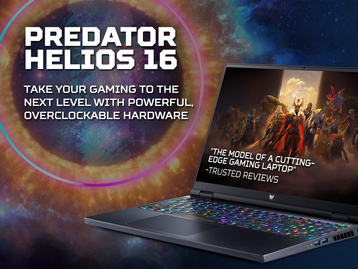 Acer Predator Helios 16 Gaming Laptop - 40.6 cm (16") - Intel® Core™ i9-13900HX - 32 GB DDR5-SDRAM - 2 TB M.2 SSD - NVIDIA GeForce RTX 4080 - Wi-Fi 6E - Windows 11 Home - Black