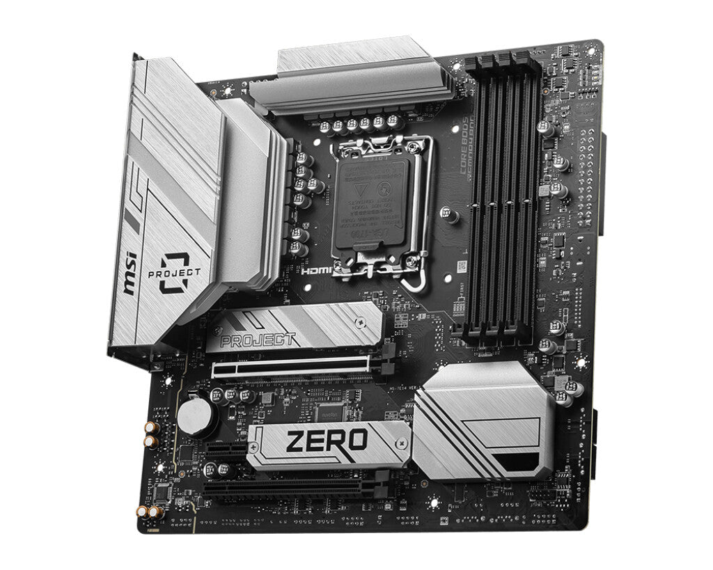 MSI B760M PROJECT ZERO micro ATX motherboard - Intel B760 LGA 1700