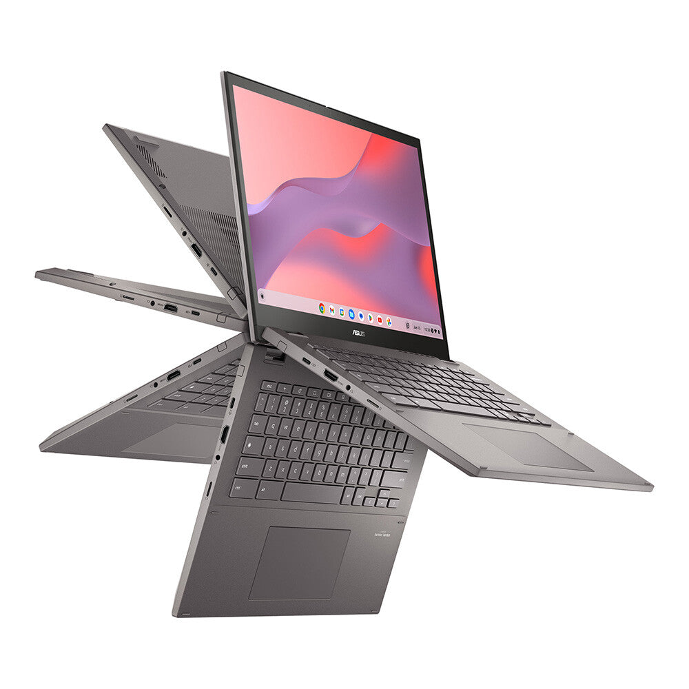 ASUS Chromebook CX34 Flip - 35.6 cm (14") - Touchscreen - Intel® Core™ i7-1255U - 8 GB LPDDR4x-SDRAM - 512 GB SSD - Wi-Fi 6E - ChromeOS - Grey