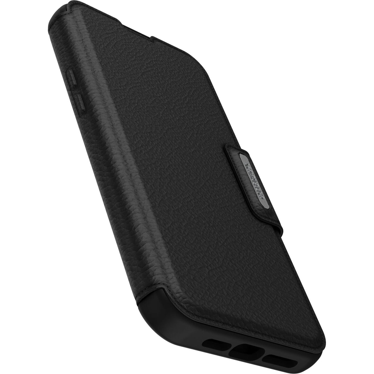 OtterBox Strada Series Folio with MagSafe for iPhone 15 Pro Max in Shadow (Black)