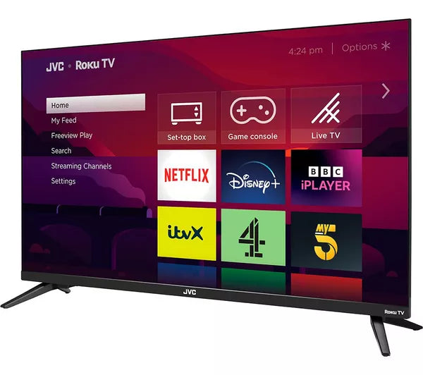 JVC LT-32CR230 Roku TV 81.3 cm (32") Smart HD Ready HDR LED TV
