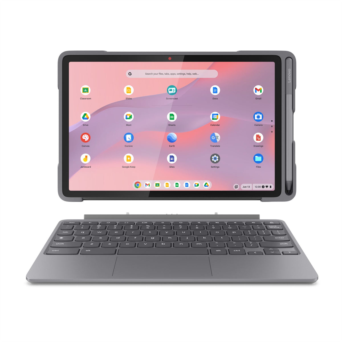 Lenovo Chromebook Duet EDU G2 Mediatek 64 GB 27.8 cm (10.9") 8 GB Wi-Fi 6 (802.11ax) Grey
