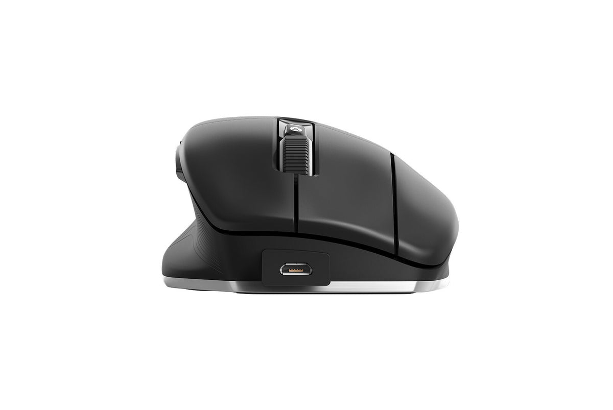 3Dconnexion CadMouse Pro - Left-handed RF Wireless + Bluetooth Optical Mouse in Black - 7,200 DPI
