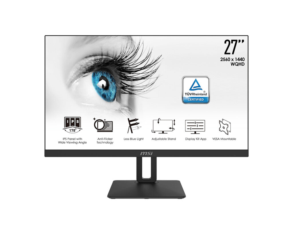 MSI PRO MP271QP - 68.6 cm (27&quot;) - 2560 x 1440 pixels WQHD LED Monitor