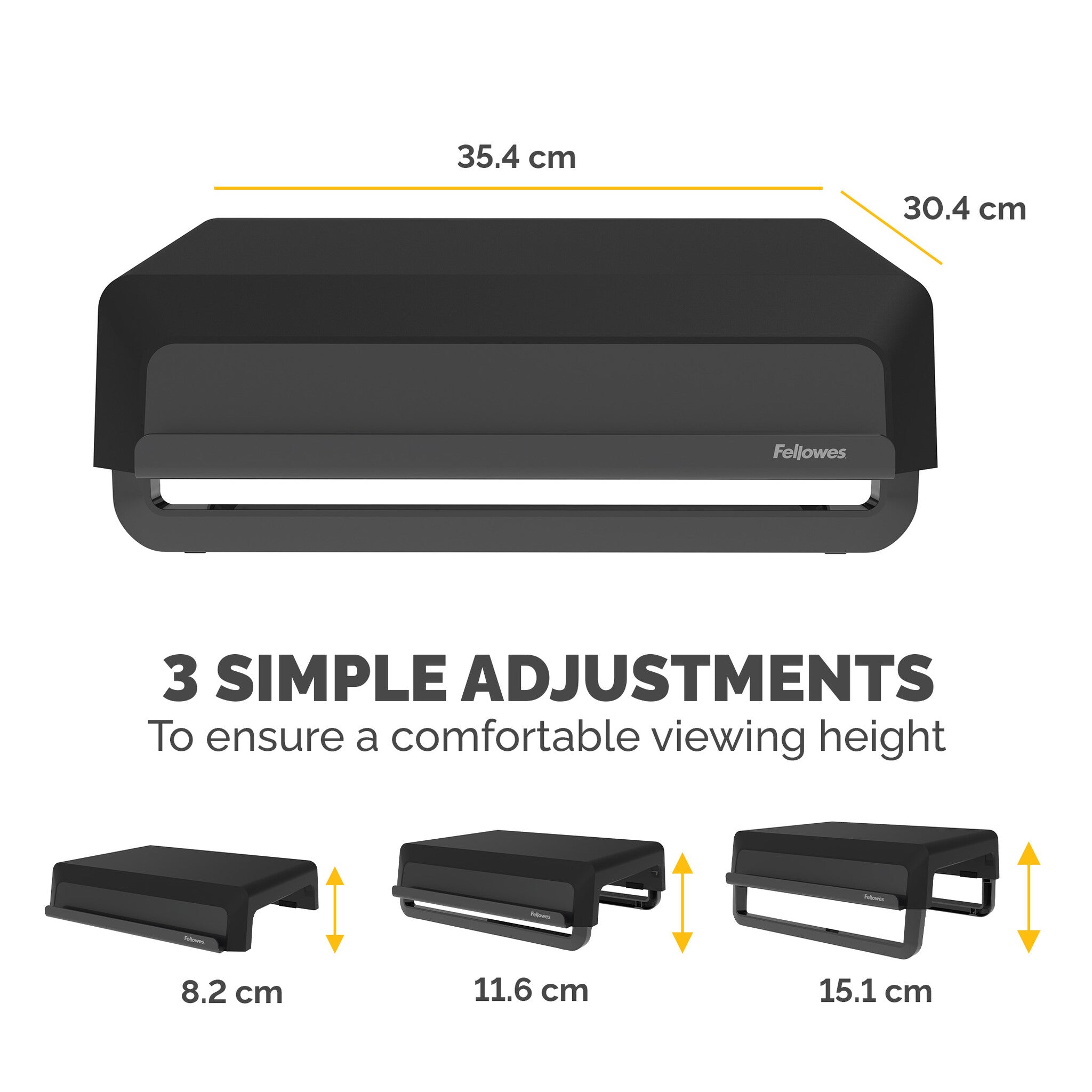 Fellowes Breyta Monitor Riser 100016560 - Desk monitor riser - Clove ...