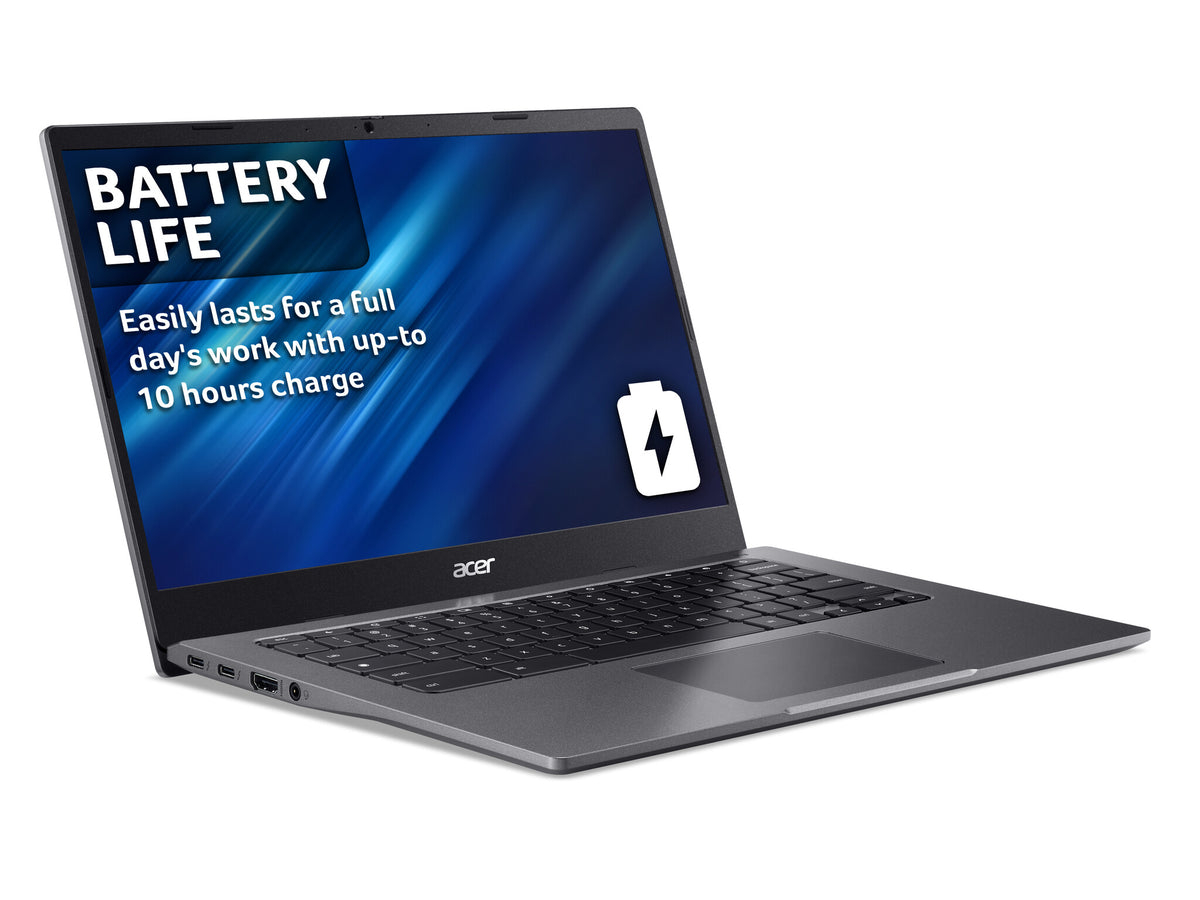 Acer Chromebook 514 - 35.6cm (14") - Intel® Core™ i3-1115G4 -  8 GB LPDDR4x-SDRAM - 128 GB SSD - Wi-Fi 6 - ChromeOS - Grey
