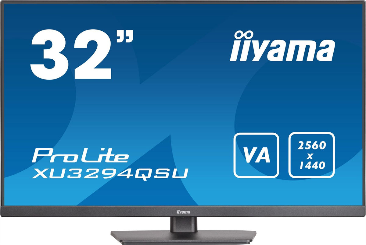 iiyama ProLite XU3294QSU-B1 Computer Monitor 80 cm (31.5&quot;) 2560 x 1440 pixels Wide Quad HD LCD Black