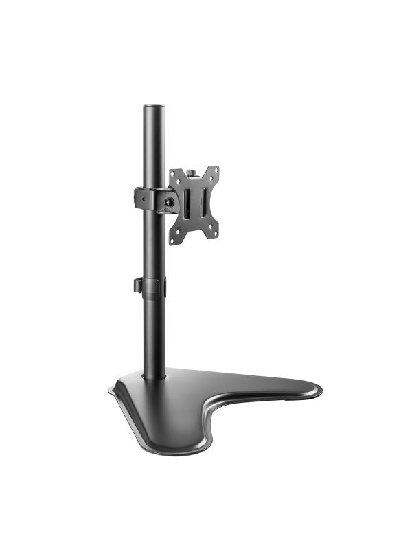V7 Free Standing Desk Stand Single Display 13 to 32 with Tilt Rotate and Swivel Function Detachable VESA 100 x 100"
