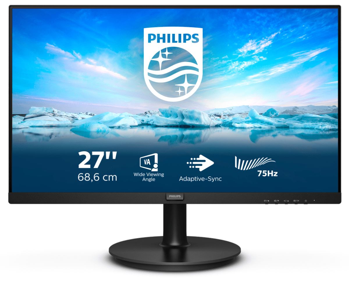 Philips V Line 272V8LA/00 Computer Monitor 68.6 cm (27&quot;) 1920 x 1080 pixels Full HD LED Black