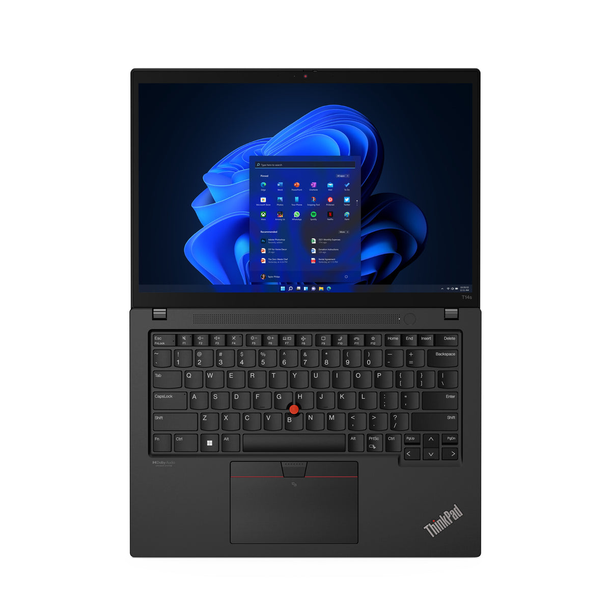Lenovo ThinkPad T14s Gen 3 Laptop - 35.6 cm (14") - Intel® Core™ i5-1240P - 16 GB LPDDR5-SDRAM - 256 GB SSD - Wi-Fi 6E - Windows 11 Pro - Black