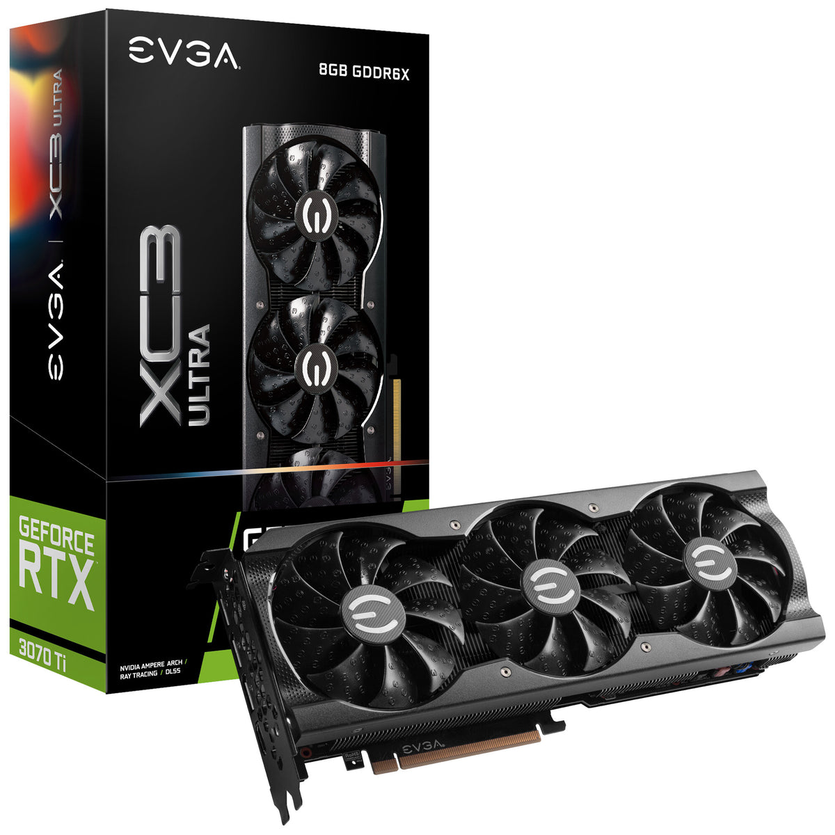 EVGA XC3 ULTRA GAMING - NVIDIA 8 GB GDDR6X GeForce RTX 3070 Ti graphics card