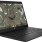 HP Chromebook 14 G7 - 35.6 cm (14") - Intel® Celeron® N5100 - 8 GB LPDDR4x-SDRAM - 32 GB eMMC - Wi-Fi 6 - ChromeOS - Black