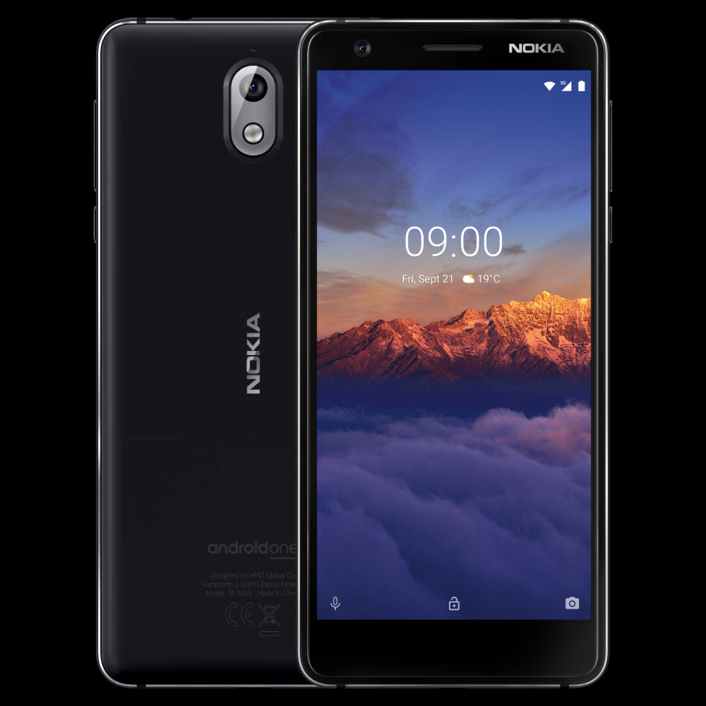 Nokia 3.1 16GB Single SIM Black Good Condition