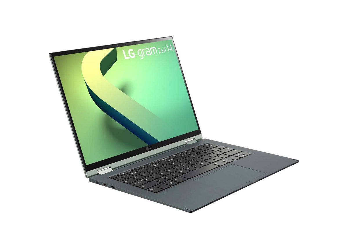 LG Gram 14T90Q Hybrid (2-in-1) - 35.6 cm (14") - Touchscreen - Intel® Core™ i7-1260P - 16 GB LPDDR5-SDRAM - 1 TB SSD - Wi-Fi 6E - Windows 11 Home - Green