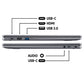Acer Chromebook Plus 515 - 39.6 cm (15.6") - Intel® Core i5-1235U - 8 GB LPDDR5x-SDRAM - 256 GB SSD - Wi-Fi 6E - ChromeOS - Grey