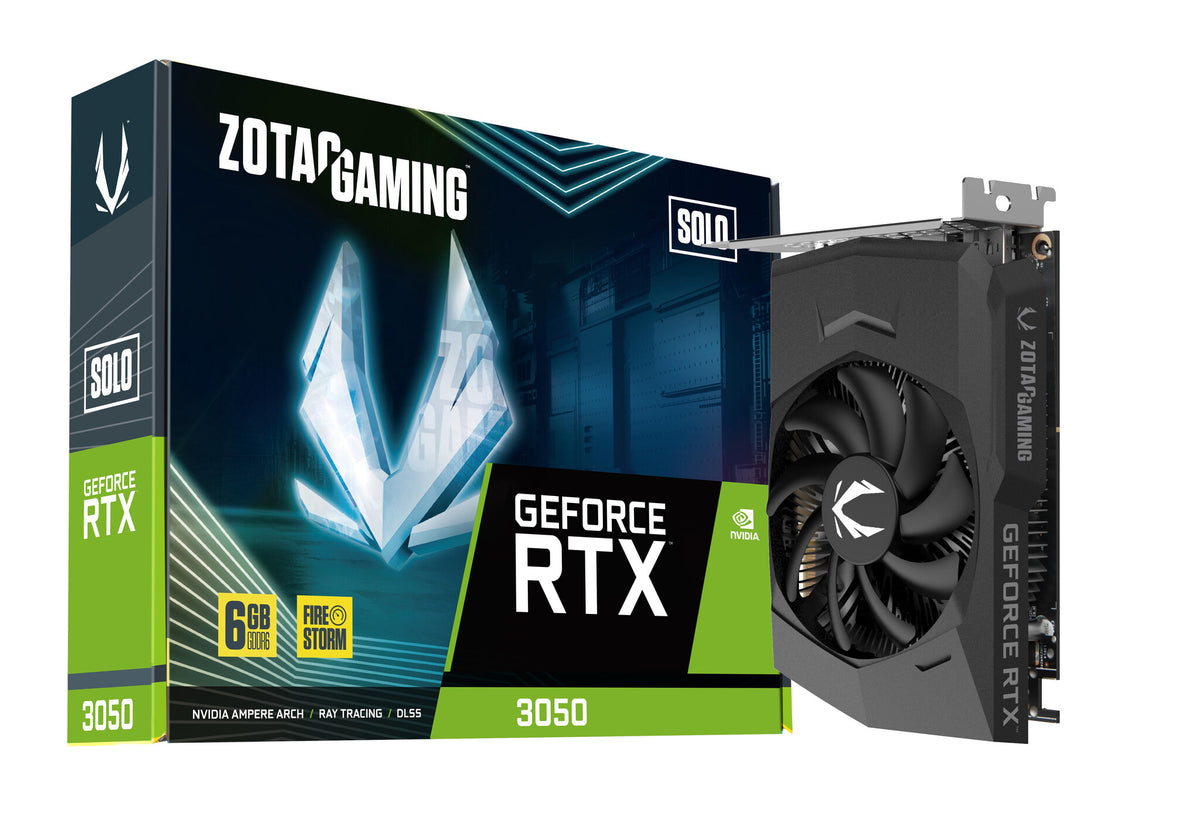 Zotac GAMING Solo - NVIDIA 6 GB GDDR6 GeForce RTX 3050 graphics card