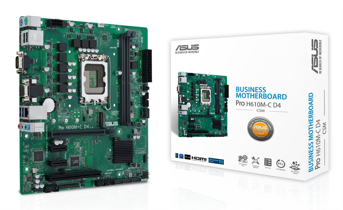 ASUS PRO H610M-C D4-CSM Intel H610 LGA 1700 micro ATX