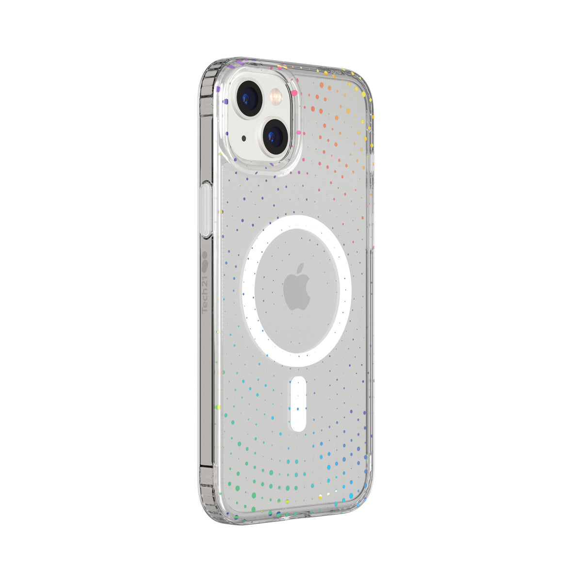 Tech21 Evo Sparkle with MagSafe for iPhone 14 Plus in Transparent