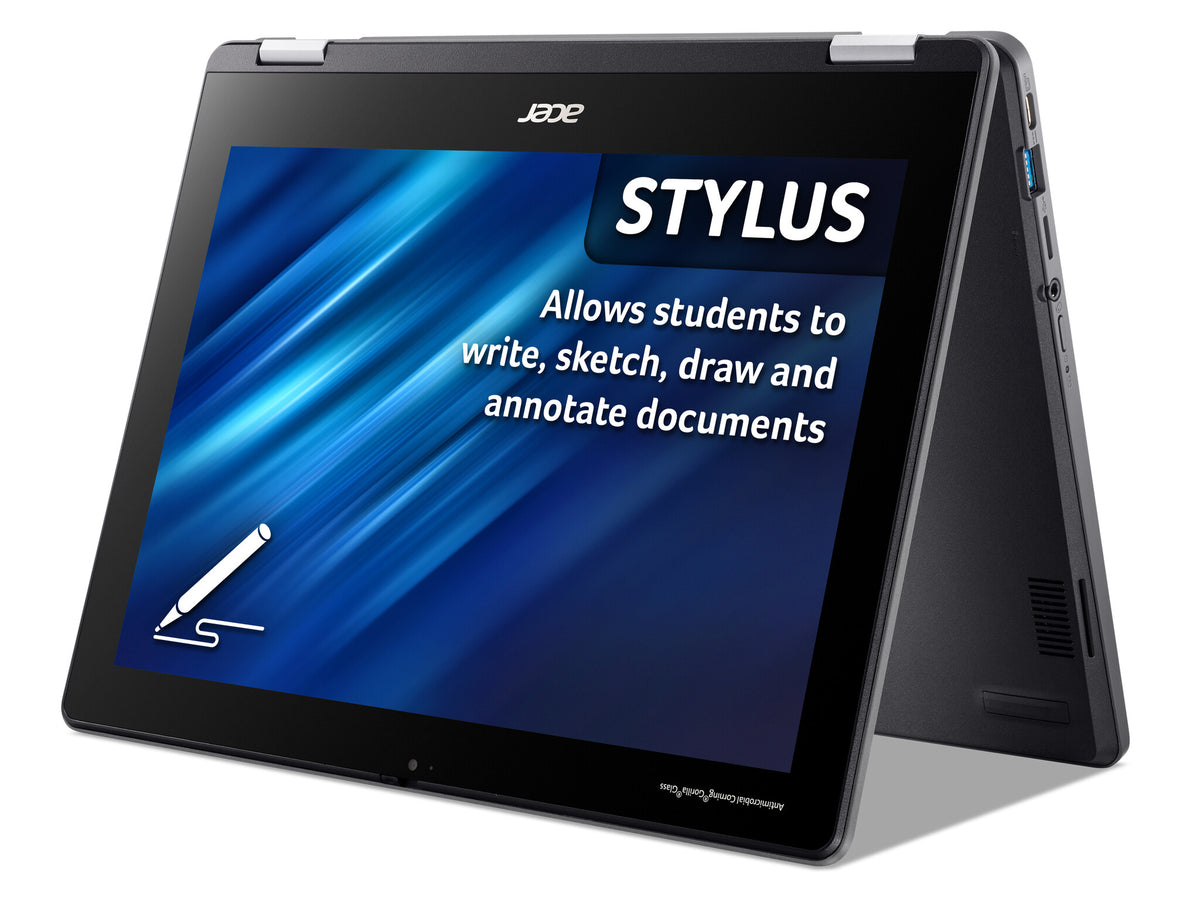 Acer Chromebook Spin 512 - 30.5 cm (12&quot;) - Touchscreen - Intel N100 - 8 GB LPDDR5-SDRAM - 64 GB eMMC - Wi-Fi 6E - ChromeOS - Black