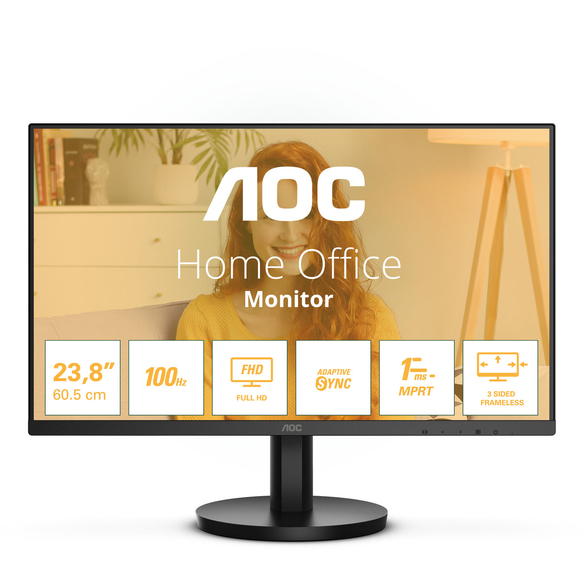 AOC 24B3HMA2 - 60.5 cm (23.8") - 1920 x 1080 pixels Full HD LED Monitor
