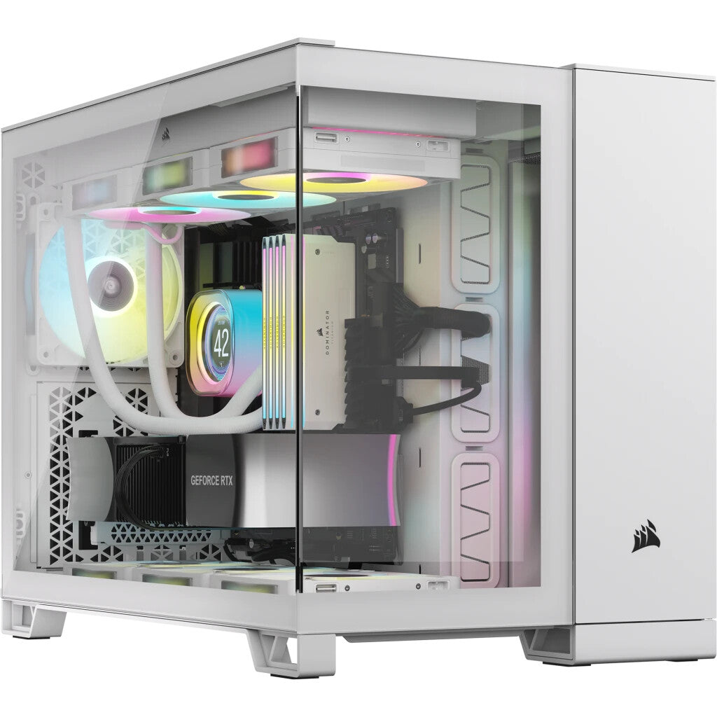 Corsair 2500X - MicroATX Mini Tower Case in White