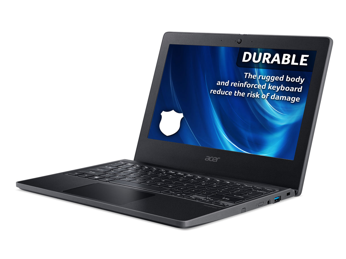 Acer TravelMate B3 Laptop - 29.5 cm (11.6") - Intel® Celeron® N4120 - 4 GB DDR4-SDRAM - 64 GB eMMC - Wi-Fi 5 - Windows 11 Pro Education - Black
