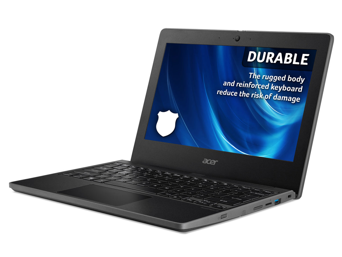 Acer TravelMate Spin B3 Laptop - 29.5 cm (11.6") - Touchscreen - Intel® Pentium® N6000 - 4 GB DDR4-SDRAM - 128GB SSD - Wi-Fi 6 - Windows 11 Pro Education - Black