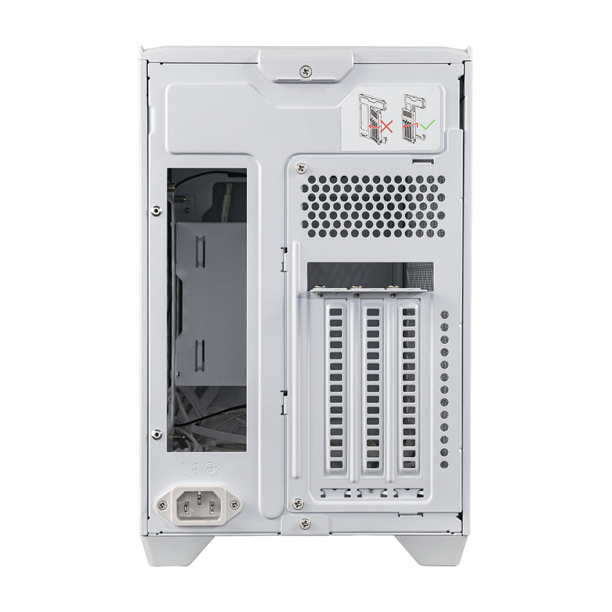Cooler Master MasterBox NR200P V2 - Mini ITX Desktop Case in White
