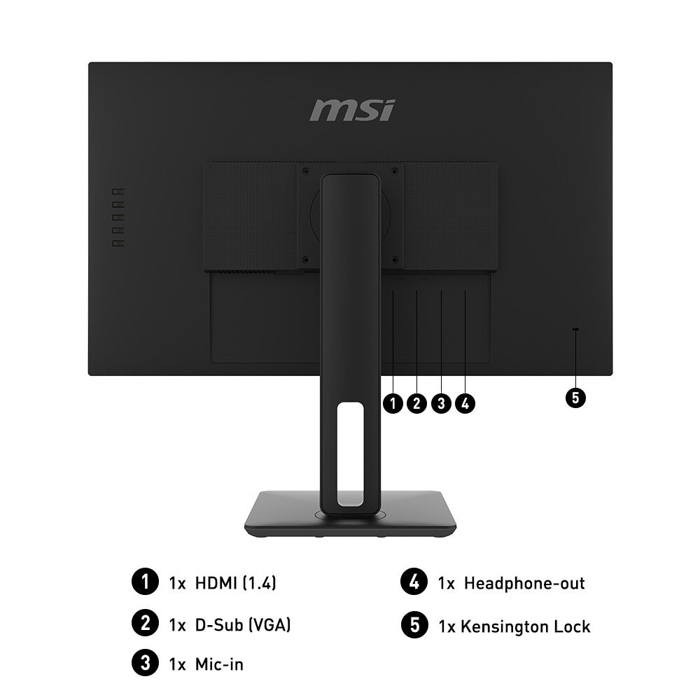MSI Pro MP271P - 68.6cm (27") - 1920 x 1080 pixels FHD LED Monitor