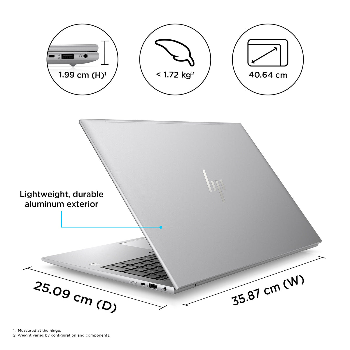 HP ZBook Firefly 16 G10 Mobile workstation - 40.6 cm (16") - Intel® Core™ i7-1355U - 16 GB DDR5-SDRAM - 1 TB SSD - NVIDIA RTX A500 - Wi-Fi 6E - Windows 11 Pro - Silver