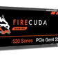Seagate FireCuda 530 - PCI Express 4.0 3D TLC NVMe M.2 SSD - 4 TB