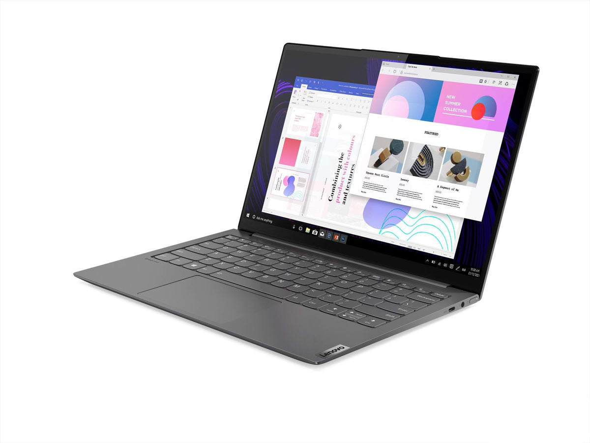 Lenovo Yoga Slim 7 5600U Notebook 33.8 cm (13.3&quot;) Quad HD AMD Ryzen 5 8 GB LPDDR4x-SDRAM 256 GB SSD Wi-Fi 6 (802.11ax) Windows 10 Home Grey
