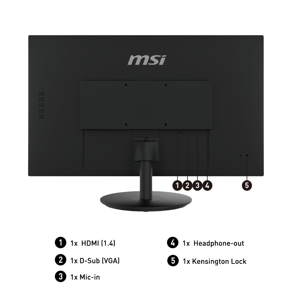 MSI Pro MP271 - 68.6 cm (27") - 1920 x 1080 pixels FHD Monitor