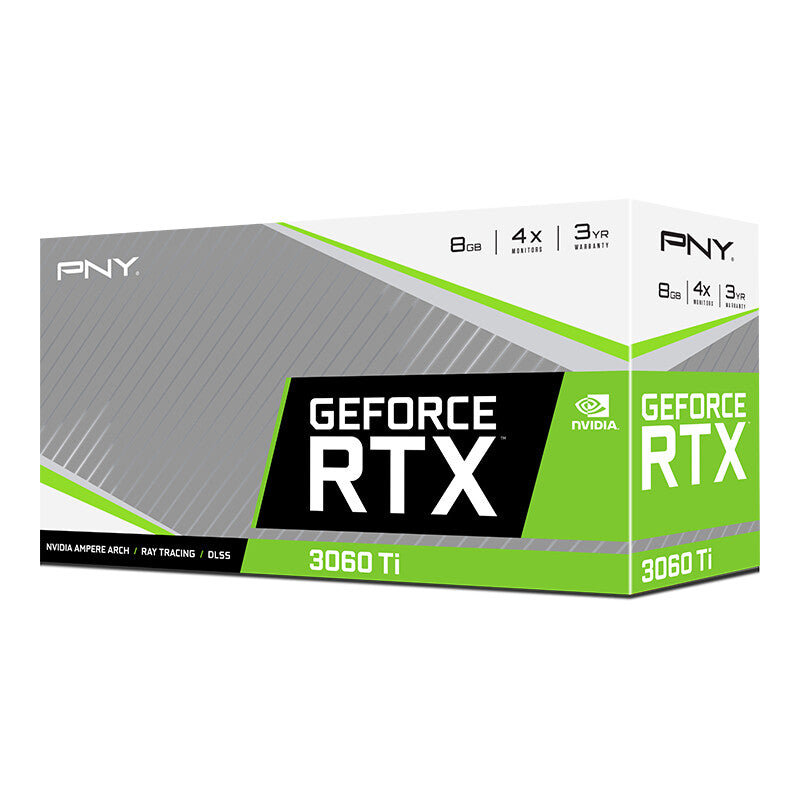 PNY VERTO Dual Fan LHR - NVIDIA 8 GB GDDR6 GeForce RTX 3060 Ti graphics card
