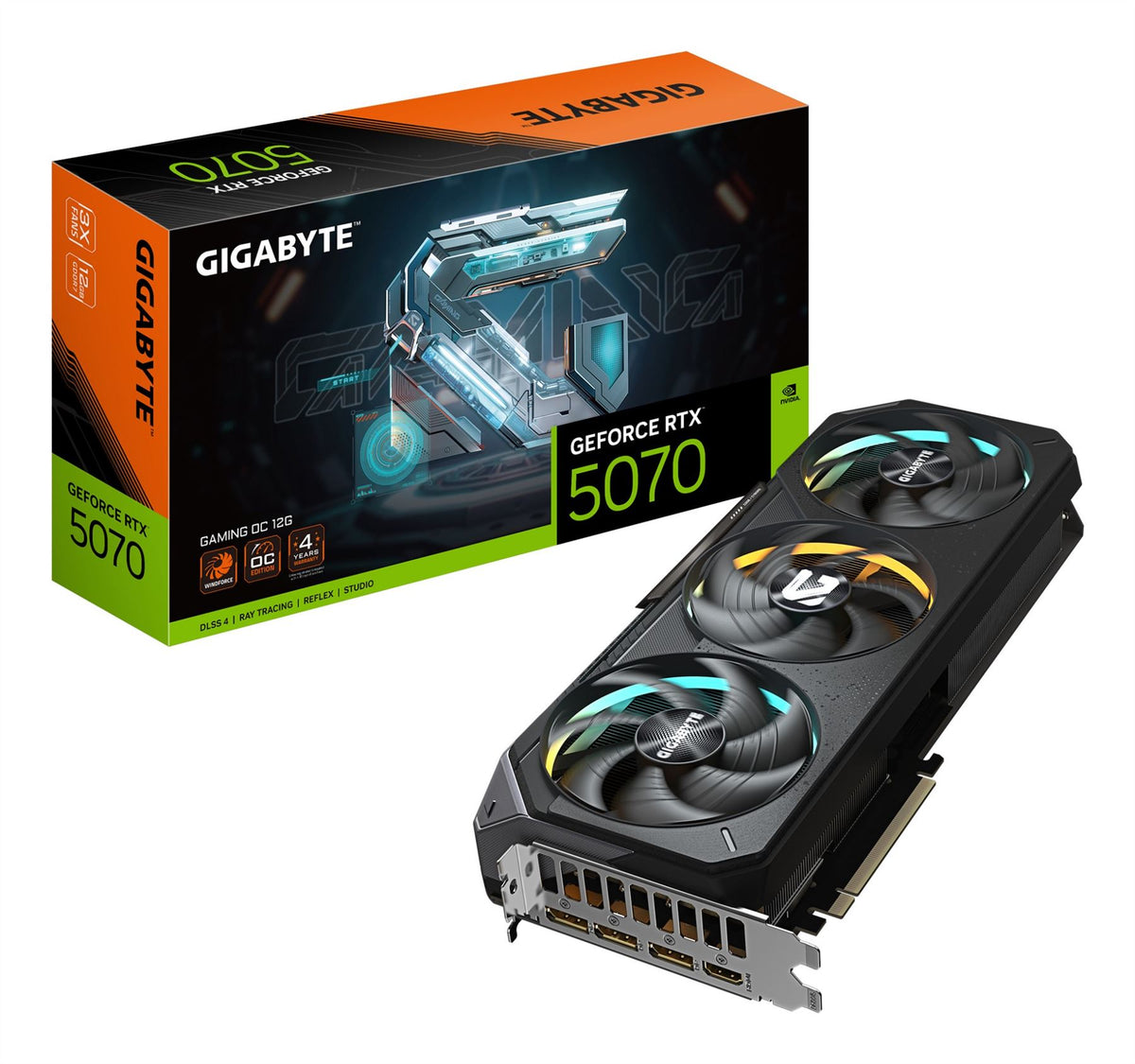 GIGABYTE GAMING OC - NVIDIA 12GB GDDR7 GeForce RTX 5070 graphics card