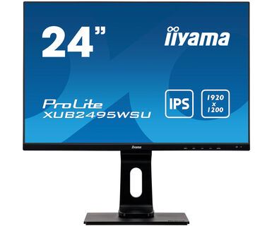 iiyama ProLite XUB2495WSU-B3 Computer Monitor 61.2 cm (24.1&quot;) 1920 x 1200 pixels WUXGA LED Black