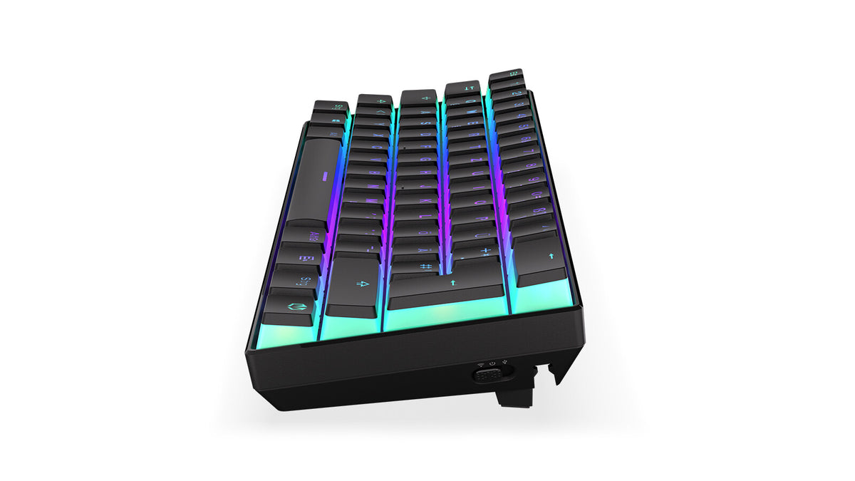 ENDORFY Thock Compact - USB Wired + RF Wireless RGB Mechanical Keyboard in Black (QWERTZ German)