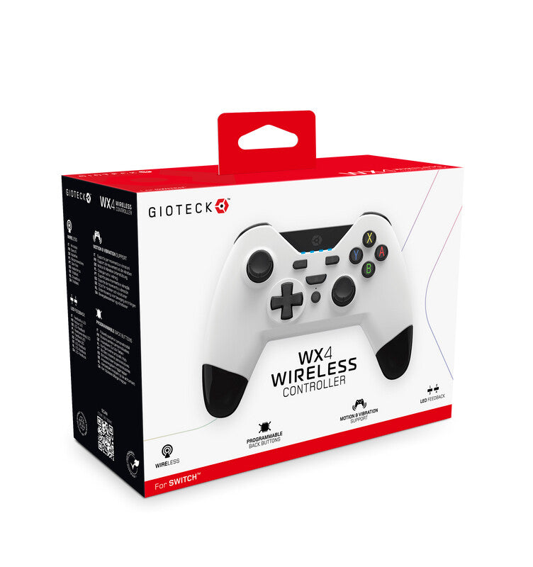 Gioteck - Wireless Gaming Controller for Nintendo Switch in Black / White