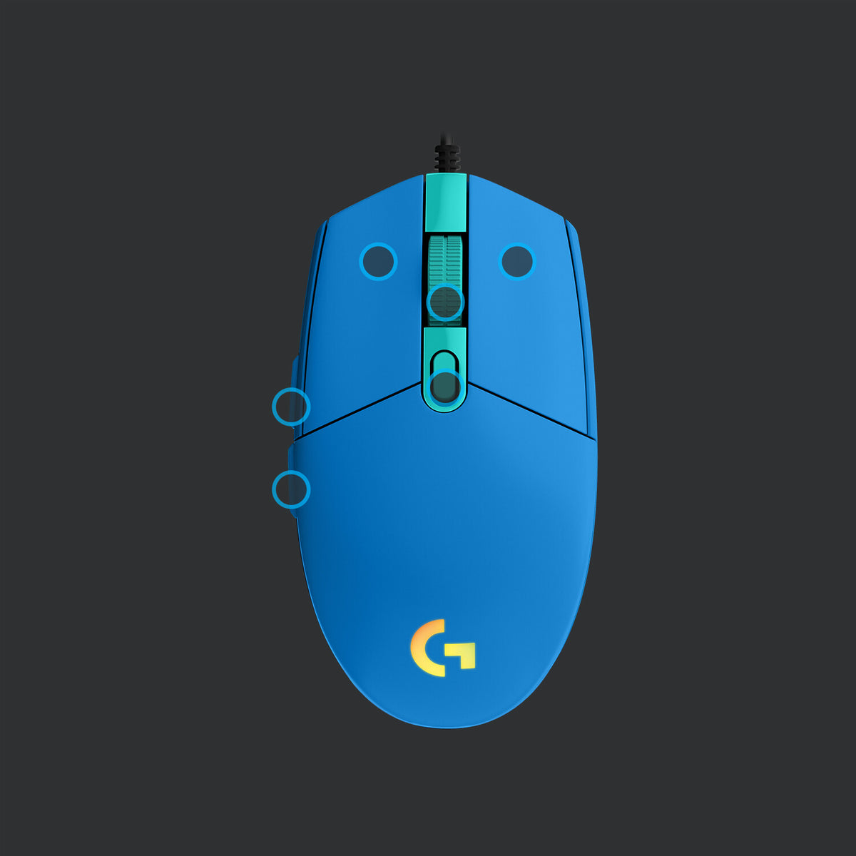 Logitech G - G203 LIGHTSYNC Gaming Mouse in Blue - 8,000 DPI