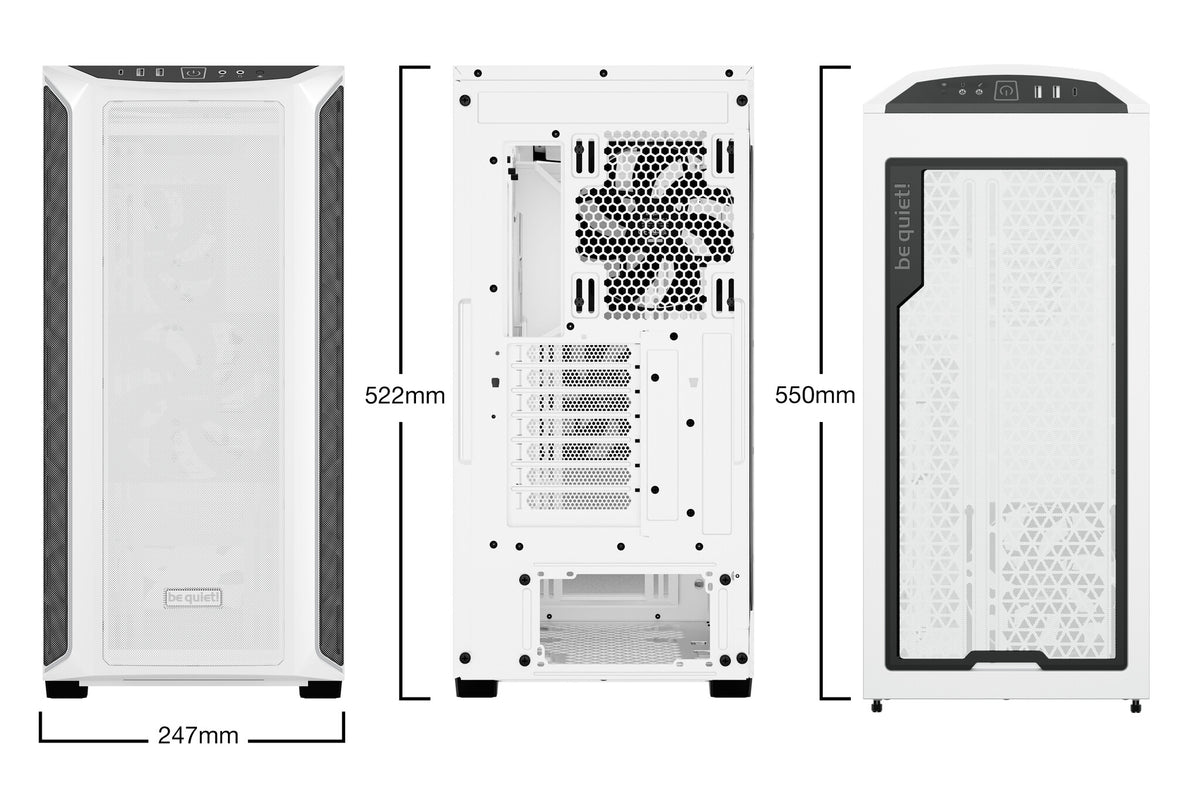 be quiet! Shadow Base 800 DX - ATX Mid Tower Case in White